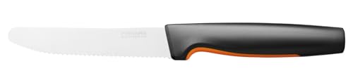 Fiskars Coltello per Pomodori, Functional Form, Lunghezza Totale: 23 cm, Acciaio Inox Giapponese/Plastica, 1057543