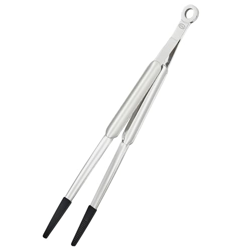 Rösle Spitzzange Silikon Pinza da Cucina, Acciaio Inox 18/10