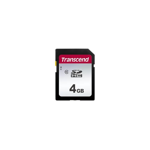 Transcend SDC300S Carte mémoire SDXC Highspeed 4GB (pour appareils photo numériques; Photos & Vidéos; Autoradio) Classe 10, UHS-I U3, Classe vitesse vidéo V30 pour 4K Ultra HD - TS4GSDC300S