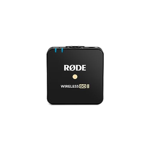 RØDE Wireless GO II TX - Ultrakompakter drahtloser Sender mit integriertem Mikrofon, integrierter Aufnahme und Einer Reichweite von bis zu 200 m (nur Sender)