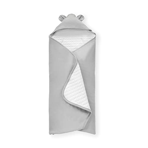 hauck Baby Einschlagdecke Snuggle N Dream für 3-Punkt-Gurt & 5-Punkt-Gurt, Baumwolle, Universal für Babyschale, Kindersitz, Reboarder, Kinderwagen, Buggy, Babywippe, Waschbar (Grey)