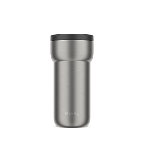 Mepal Tazza Ermetica Ellipse, 4 Ore di Calore e 8 Ore di Freschezza, Tazze Termica Portatile, Per Tè e Caffè da Portare con Sé- Si Adatta a Tutti i Portabicchieri, 375 ml, Nordic black