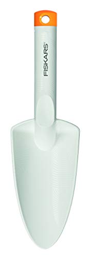 Fiskars Plantadora, Longitud: 29,1 cm, Blanco/Naranja, Plástico reforzado con Fibra de Vidrio, 1027032