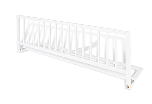 Pinolino Recinzione di sicurezza per culla, recinzione di sicurezza pieghevole, cameretta per bambini, protezione anticaduta, 120 x 32 x 40 cm, bianco