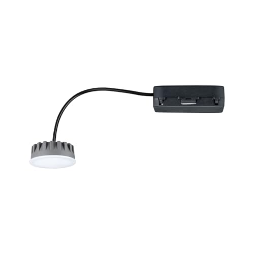 Paulmann Nova 93078 - Módulo de luz LED empotrable (1 x 6 W, regulable, plástico satinado, moneda de 2700 K, 6 W)