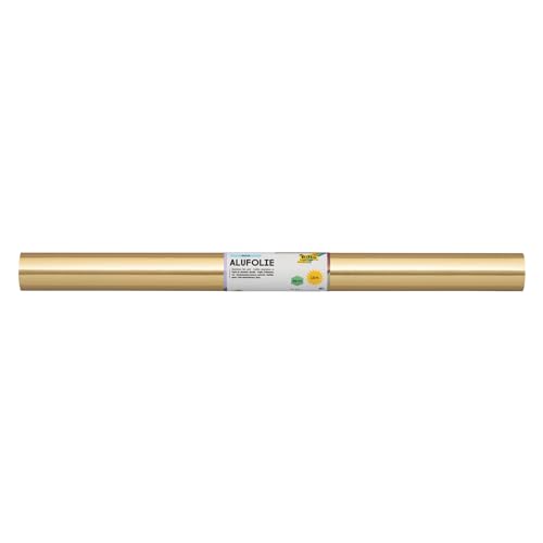 Bringmann Großrolle Alufolie, 50cmx10m, Gold-Gold, doppelseitig, (F/4/2)