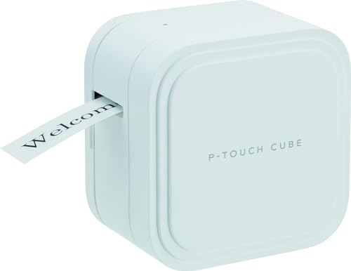 Brother P-Touch CUBE Pro PT-P910BT | Stampante di Etichette fino a 36 mm|completa e compatta con ricarica USB e connettività Bluetooth | Taglierina automatica a taglio completo o parziale