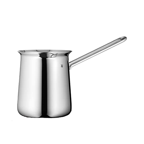 WMF Gourmet - Olla de Moca de 340 ml Apta para 6 Tazas, Cafetera Espresso de Acero Inoxidable Cromargan Pulido, Apta para lavavajillas, No apta para Inducción