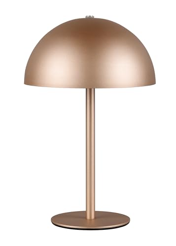 Reality Leuchten Munoz R54891165 - Lámpara LED de mesa (1,3 W, 4 toques, metal), color marrón