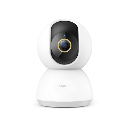 XIAOMI Smart Camera C300 - Cámara de vigilancia con resolución 2K, 360°, Apertura F1.4, visión Nocturna, detección de Movimiento con IA, admite Tarjeta SD, Blanco (Versión ES + 3 años de garantía)