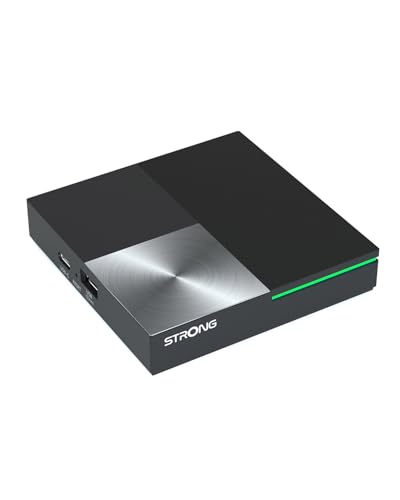STRONG Leap-S3 Pro Streaming Box 4K UHD Google TV Con Porta Ethernet, Android 12, 4GB RAM + 32GB Memoria, Wi-Fi 6, Chromecast Integrato, Controllo Vocale Google, Dolby Atmos & Dolby Vision