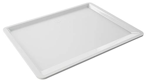 Dr. Oetker Vassoio da forno e biscotti Bianco Natale 42x32 cm, lamiera d'acciaio