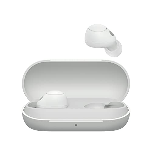 Sony WF-C700N kabellos, Bluetooth, Noise Cancelling Kopfhörer (kleine, leichte Kopfhörer mit Bluetooth Multipoint Connection, IPX4, bis zu 20h Akkulaufzeit, Schnellladung, iOS & Android) Weiß