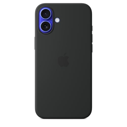 Apple iPhone 16 Plus Silikon Case mit MagSafe – Schwarz ​​​​​​​
