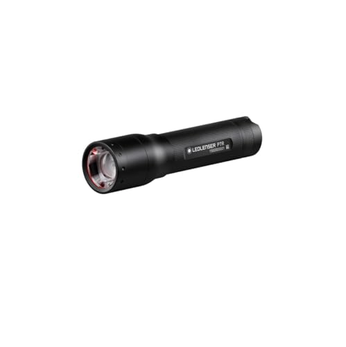 Ledlenser P7 recargable | 2017 Gen 1 | linterna | enfocable | con batería | 1000 lúmenes | 210 metros de alcance | 40 horas de duración de la luz | negro