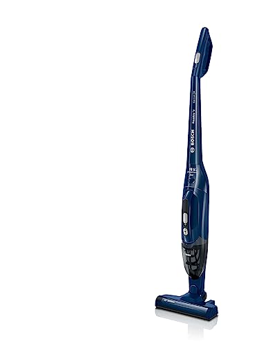 Bosch Electroménager Série 2, BCHF216S, aspirateur Balai 2en1 Readyy, autonomie de 40 Min, aspirateur Rechargeable sans Fil, 16V, Accessoires intégrés, Bleu