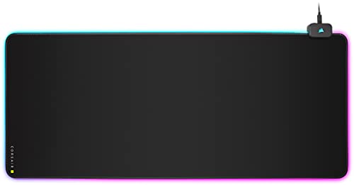 Corsair MM700 RGB Extended 3XL Alfombrilla de Ratón de Tela para Juegos - 1.220 mm x 610 mm (48" x 24") - Iluminación RGB 360° - Concentrador de Dos Puertos USB - Goma Gruesa - Negro