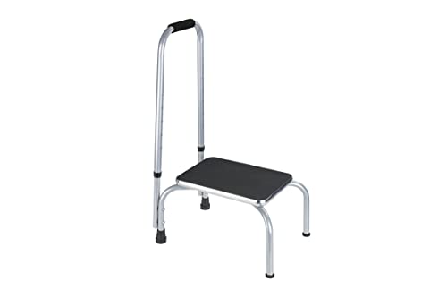 Wenko 84110500 Mango Ajustable Secura Podest, Maxima 150 Kg, Gris/Negro