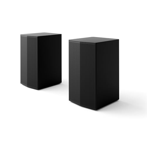 LG SPT8-S - Kit de Altavoces Traseros, Kit de Altavoces Traseros para Barras de Sonido, 100W Potencia y 2.0 Canales, Sonido Potente y Envolvente, Diseño Adaptado a tu Espacio, Negro