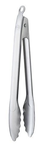 RÖSLE Pinze per barbecue, di alta qualità, con sistema di chiusura brevettato, per grigliare, cucinare e servire, 30 cm, in acciaio inox 18/10, lavabili in lavastoviglie, colore: argento