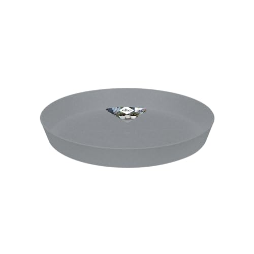 Elho Loft Urban Soucoupe Ronde 30 - Soucoupe pour Extérieur - Ø 30.2 x H 4.1 cm - Gris/Living Ciment