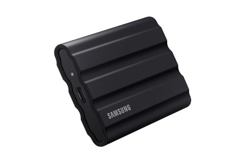 Samsung MU-PE1T0S/EU T7 Shield SSD Portatile da 1TB, USB 3.2 Gen.2, nero, compatibile con Mac, iPhone e iPad