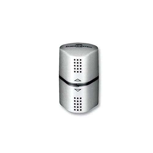 Faber-Castell Taille-crayon Grip 2001 Trio argent 3 trous de différents diamètre Gris Lot de 10