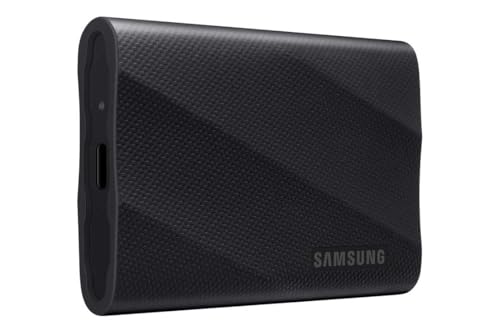 Samsung Portable SSD T9, 2 TB, Disco Duro Externo, Lectura y escritura 2.000 MB/s, USB 3.2 Gen.2x2, Para Profesionales y Creativos, Compatible con PC, Mac, Android y Cámaras 12K, Negro (MU-PG2T0B/EU)