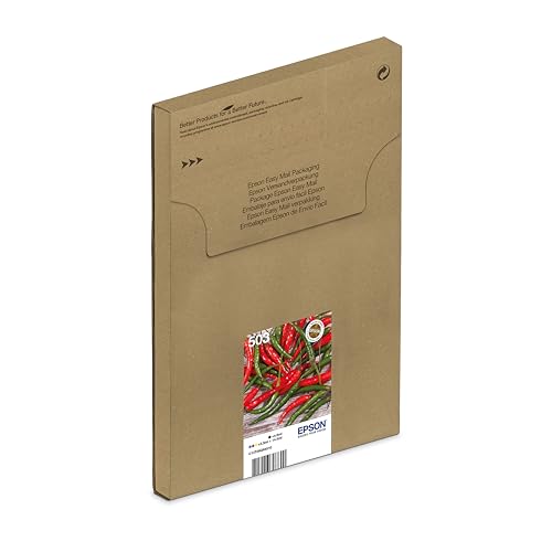 Epson Original 503 Tinte Chili Multipack 4-farbig Standard, XP-5200 XP-5205 WF-2960DWF WF-2965DWF, EasyMail, ReadyPrint Flex-Tintentarife