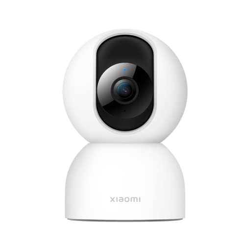 XIAOMI Smart Camera C400 - Cámara de vigilancia con resolución 2K (2560 x 1440 megapíxeles), 360grados, Apertura F1.4, visión Nocturna, detección de Movimiento, Blanco,1 Unidad