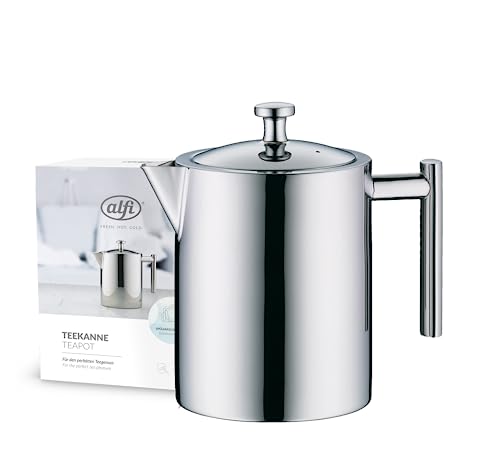 Alfi 2109000140 - Tetera Pulida de Acero Inoxidable, Capacidad de 1,4 l, Color Gris