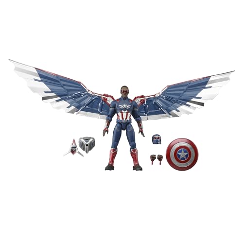Marvel Legends Series - Capitán América - Captain America: Brave New World - Figura de 15 cm