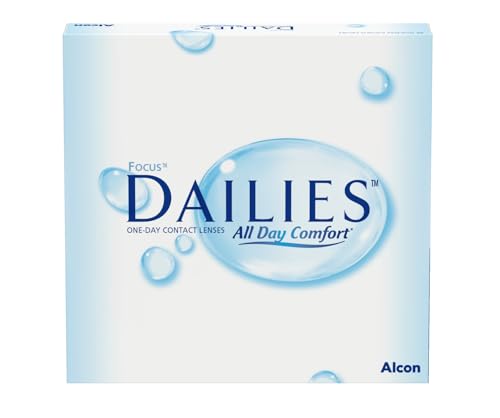 Dailies All Day Comfort Lentes de contacto de reemplazo diario, Pack de 90 , R 8.6 mm, D 13.8 mm, -5,00 Diopt