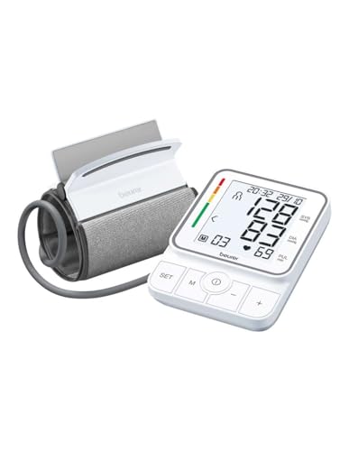 Beurer BM 51 easyClip Oberarm-Blutdruckmessgerät mit innovativer Clip-Manschette für einfaches Anlegen, klinisch validiert, vollautomatische Blutdruck- und Pulsmessung am Oberarm