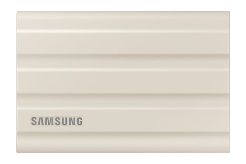 Samsung SSD Externe T7 Shield, 1 To, Beige, MU-PE1T0K/EU, vitesse de lecture/écriture jusqu'à 1050Mo/s, USB 3.2 Gen 2