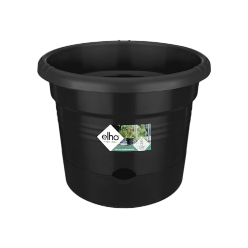 Elho Green Basics Tomaten Pot 33 - Macetero por Exterior cultívalo tú Mismo - Ø 33.5 x H 26.0 cm - Negro/Living Black