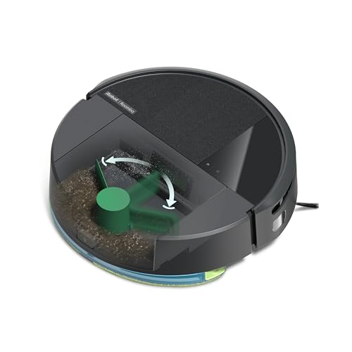 iRobot Roomba 205 DustCompactor Combo Robot - Compacte automatiquement Les débris à l’intérieur du Robot jusqu'à 60 Jours - sans Sac - Clearview LiDAR - 7KPa - Se Recharge et reprend Le Travail -Noir