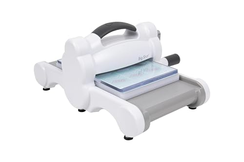 Sizzix 660200-Máquina de Troquelado Manual para Manualidades, álbumes de Recortes y Tarjetas, Apertura de 15,24 cm, Papel, Blanco, Única