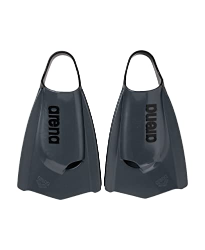 arena Powerfin Pro II Aletas de Entrenamiento para Piscina, Aletas de Natación para Adultos, Aletas 100% Silicona, Cómodas Aletas Cortas para Piscina