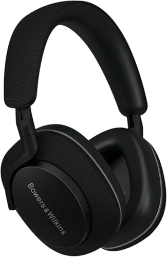 Bowers & Wilkins Px7 S2e Over-Ear-Kopfhörer mit Geräuschunterdrückung, kabellos, Qualcomm aptX™ Adaptive, Schnellladung, 30 Stunden Wiedergabe, sechs integrierte Mikrofone - Anthrazit Schwarz