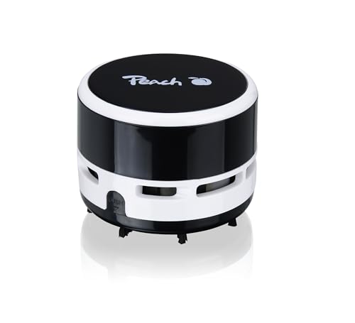 Peach Mini Staubsauger - batteriebetrieben (2X AA) - hohe Saugkraft - schwarz - PA105