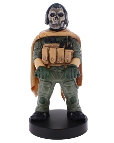 Cableguys Call of Duty Ghost Warzone Soporte Mando y Movil - Figuras Soporte para movil y Mando, Compatible con Xbox, PlayStation y la mayoría de mandos estándar, Accesorios Escritorio Gaming