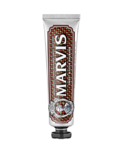 Marvis Dentifricio Edizione Limitata al Sapore di Sweet & Sour Rhubarb, 75 ml