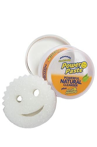 Scrub Daddy Power Paste Pulizia, Pietra Detergente Multisuperficie - Prodotto per Pulire la Forno, Vetro, Cucina, Bagno, Piano, Piastrelle e altro - Pasta per la Pulizia con la Spugna Scrub Mommy