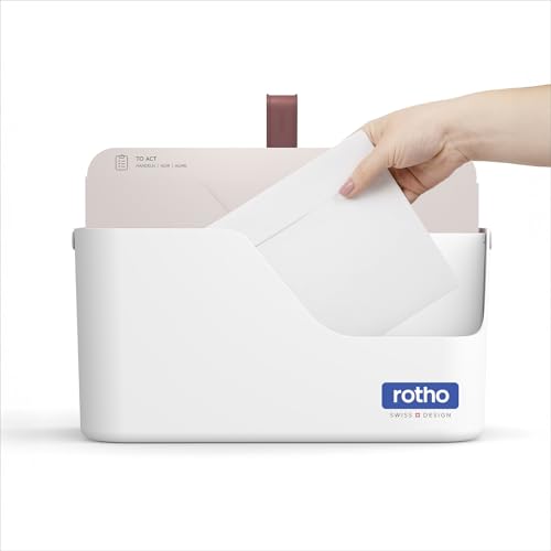 Rotho MyPaper - Organizer per documenti My Paper Plus, in plastica (PP), senza BPA, bianco, (36,4 x 16,8 x 31,7 cm)