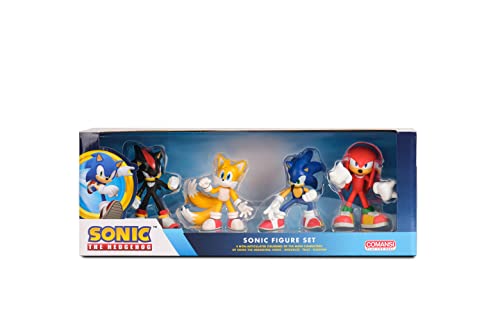 Comansi Figuras Sonic, Set Colección Sonic 4 Figuras, 9 cm