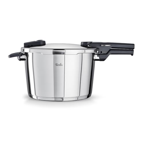 Fissler Vitaquick Autocuiseur (8 l, 26 cm) Marmite À Pression En Acier Inoxydable, 2 Niveaux De Cuisson, Fabrication En Allemagne, Compatible Induction, Xxin-shiyifb-176, Argenté