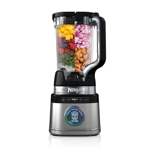 Ninja Detect Power Pro Batidora de vaso (1200W), con jarra de 2 L (capacidad máxima de 1900 ml), potente batidora para preparar smoothies, picar verduras y mezclar bebidas congeladas, negro, TB201EU