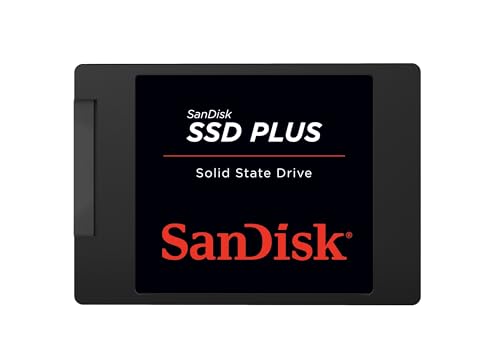 SanDisk SSD Plus 2TB SSD Interno, 2.5" SATA SSD, Tempi di avvio, spegnimento e risposta delle app piu rapid, con velocità di lettura fino a 545 MB/s, 450MB/s scrittura
