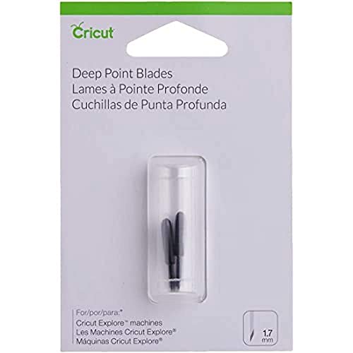 Cricut Set de 2 Lames Coupe Profonde, Plastique, Multicolore, 12 x 8 x 2 cm PC2003535